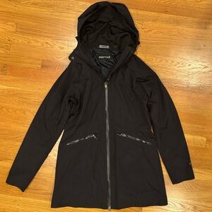 Marmot Women's Black Hooded Jacket, Sz Small